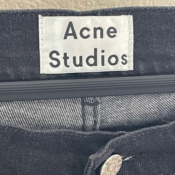 Acne Black Ripped Skinny Jeans - Picture 3 of 6